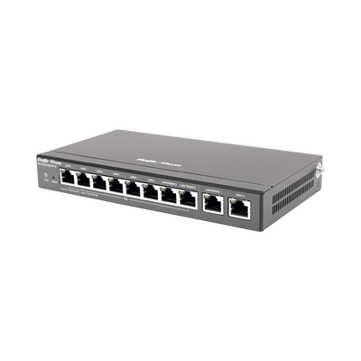 [RG-EG310GH-P-E] Router Balanceador con Función SD-WAN, PoE+ hasta 110 Watts, Hasta 4 Servicios de Internet y hasta 350 clientes con desempeño de 1.5 Gbps