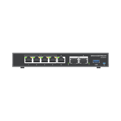 [GCC6010] 4 en 1: Firewall Nueva Generación, Router, IP PBX (24 usuarios / 8 llamadas), Switch Gigabit de 5 Puertos (4 PoE) y 2 Puertos SFP 2.5 Gigabit