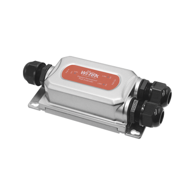 [WI-POE21E-O] Extensor PoE para exterior / Entrada PoE de 60W y 2 salidas PoE de 30W / Protección IP68 / Ideal Para Aplicaciones de CCTV