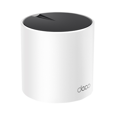 [DECOX55] Router Inalámbrico MESH Interior para Hogar / Doble Banda Wi-Fi 6 AX3000 Mbps / 3 Puerto Gigabit WAN/LAN / 2 Antenas Internas / Administración Mediante la App Deco (iOS, Android) / Protección HomeShield