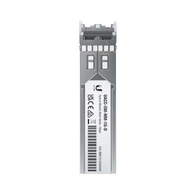 UFiber Módulo SFP, transceptor MiniGibic MultiModo 1 Gbps, distancia 550m, conectores LC, paquete de 2 piezas