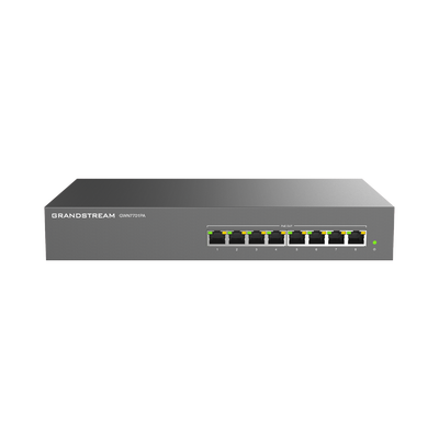 [GWN7701PA] Switch PoE+ Gigabit No Administrable / 8 puertos 10/100/1000 Mbps / 8 puertos PoE+ / hasta 145W