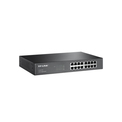 [TL-SG1016D] Switch Gigabit no administrable de 16 puertos 10/100/1000 Mbps para escritorio/rack