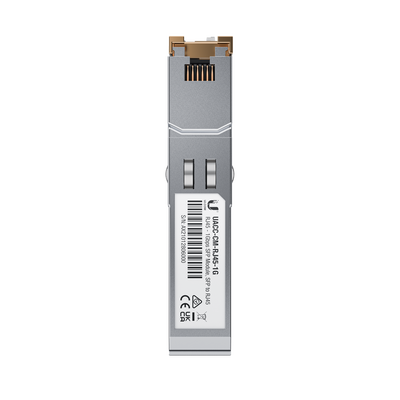 [UACC-CM-RJ45-1G] UFiber Módulo de fibra SFP convertidor a cobre RJ45 10/100/1000 Mbps, distancia hasta 100 m