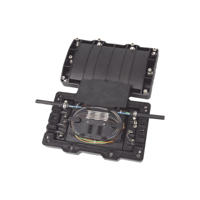 [FITOSC320-H8] Caja de Distribución de Fibra Óptica Horizontal, hasta 48 Empalmes, Exterior IP68