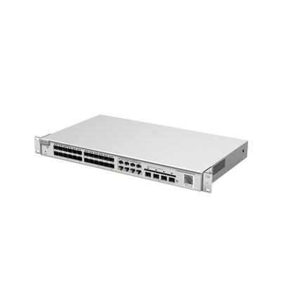 [RG-NBS3200-24SFP/8GT4XS] Switch administrable Capa 2+ Plus, 24 puertos SFP con 8 puertos Ethernet Gigabit y 4 SFP+ gestión en la nube