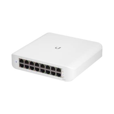 [USW-LITE-16-POE] Switch UniFi Lite Administrable PoE de 16 Puertos 10/100/1000 Mbps (8 puertos 802.3af/at), 45 W