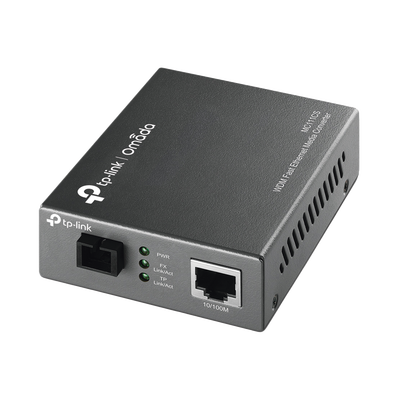 [MC111CS] Convertidor Fibra Óptica WDM Monomodo / 1 puerto RJ45 10/100 Mbps / 1 puerto SC/UPC 100 Mbps / Hasta 20 Km / Para su Funcionamiento Requiere el Modelo MC112CS / Plug and Play