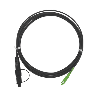 [OFC-S1-BK-SA-H1A-30-5-2601] Jumper de Fibra Óptica, Conector SC/APC - Conexión a Caja FDP460, Redondo, 5 Metros (16.40 Pies), Forro 3 mm, G657A2, Negro