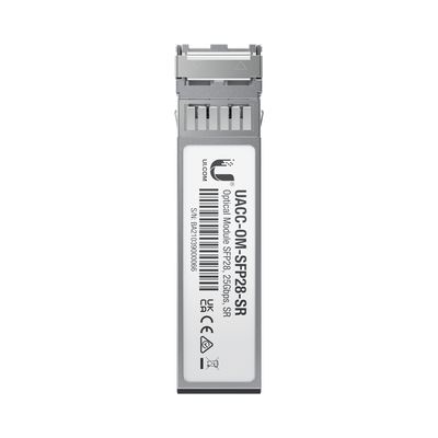 [UACC-OM-SFP28-SR] Transceptor de fibra óptica multimodo SFP28 hasta 25 Gbps con 2 conectores LC, hasta 100 mts