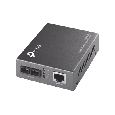 [MC200CM] Convertidor Fibra Óptica Multimodo / 1 Puerto RJ45 10/100/1000 Mbps / Puerto Fibra Óptica SC 1000 Mbps / Hasta 550 metros / Plug and Play