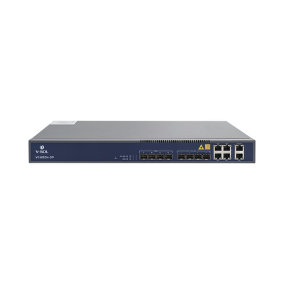 [V1600D4-DP] OLT de 4 puertos EPON con 8 puertos Uplink (4 puertos Gigabit Ethernet + 4 puertos Gigabit Ethernet SFP) , hasta 256 ONUS,