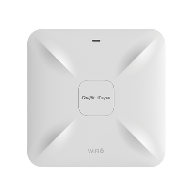 [RG-RAP2260] Punto de Acceso Mesh Wi-Fi 6 para Interior, se Instala en Techo o Pared, hasta 512 Usuarios y 2.97 Gbps, Doble Banda 802.11ax MU-MIMO 2x2