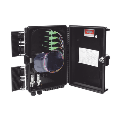 [GFS-16G] Cierre de Empalme para 24 Fusiones de Fibra Óptica, Interior/Exterior, con 16 Acopladores SC/APC y Splitter 1x16 SC/APC Incluido, IP65