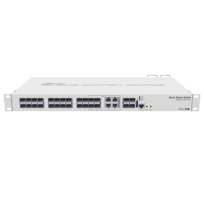 [CRS328-4C-20S-4S+RM] (CRS328-4C-20S-4S+RM) Cloud Router Switch Administrable L3, 4 puertos combo TP/SFP, 20 Puertos SFP, 4 Puertos SFP+