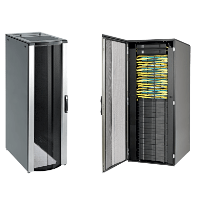 [PNC20811B] Gabinete Rack ProLine ConnecTek 42 UR / 2000 x 800 x 1100 mm Con Capacidad 1134 kg Acero, Color Negro Con Organizadores Laterales Frontal y Traseros Incluidos