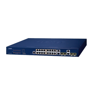 [GS-4210-16P4C] Switch Administrable PoE Capa 2 de 16 Puertos 10/100/1000 Mbps 802.3af/at, 4 Puertos SFP Gigabit, Hasta 240 W