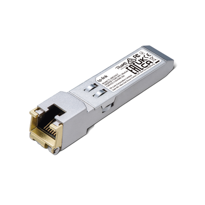 [TL-SM5310-T] Transceptor mini-GBIC SFP+ RJ45 / Admite 10GBASE-T, 5GBASE-T, 2.5GBASE-T, 1000BASE-T y 100BASE-TX / Distancia Hasta 30 metros / Conector RJ45 (10G)