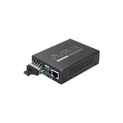 [GT-802S] Convertidor de Medios 1000 Mbps UTP/Fibra Óptica Mono-Modo Hasta 20 Km, Conector SC