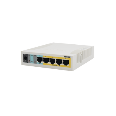 [RB260GSP] (RB260GSP) Switch Mikrotik 5 puertos PoE (Pasivo) (1in/4out) Gigabit Ethernet y 1 SFP