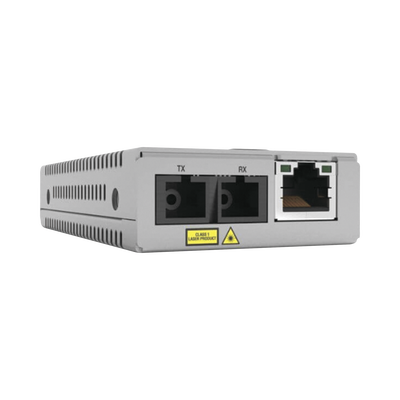 [AT-MMC2000LX/SC-960] Convertidor de medios Gigabit, conector SC Distancia (20KM) Monomodo Versión TAA