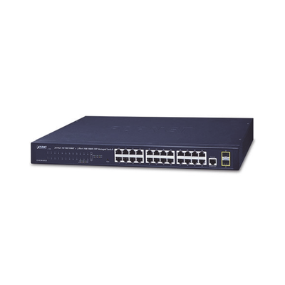 [GS-4210-24T2S] Switch Administrable Capa 2 de 24 Puertos Gigabit 10/100/1000T, 2 Puertos SFP 100/1000X , Cuenta con una Interfaz de Consola