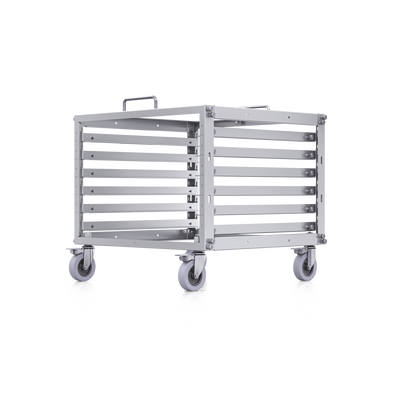 [U-RACK-6U-TL] Rack Abierto 6U Compacto y Apilable sin Herramientas para Equipos UniFi, Ensamblaje Toolless, Ruedas con Seguro y Expansión a 12U con Kit de Apilado