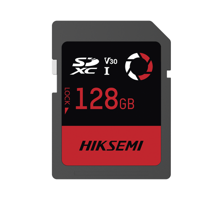 [HS-SD-E30/128G] Memoria SD / Clase 10 de 128 GB / Especializada Para Drones Comerciales, Cámaras de Fotografía y Video / 180 MB/s Lectura / 150 MB/s Escritura