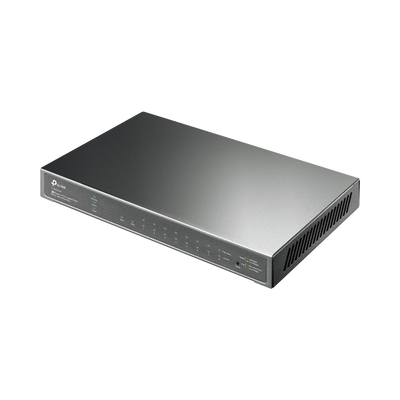 [TL-SG2210P] Switch PoE JetStream SDN Administrable 8 puertos 10/100/1000 Mbps + 2 puertos SFP, 8 puertos PoE, 61W, administración centralizada OMADA SDN
