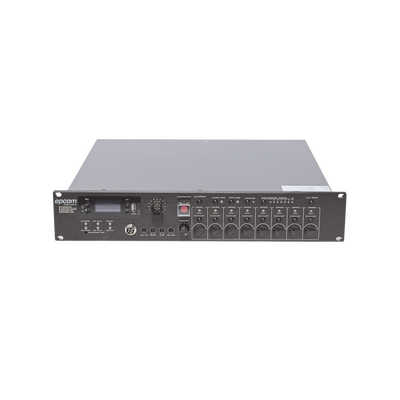 [SF-6200MA] Controlador de Evacuación Por Voz | 500 W | 8 Zonas independientes | 4 entradas de audio y 2 entradas de micrófono
