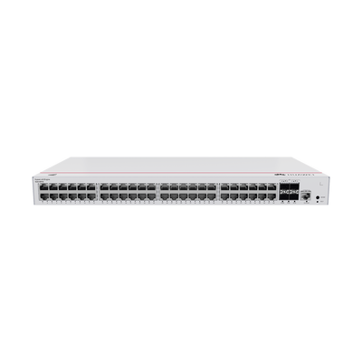 [S220-48P4S] Switch de Acceso Gigabit Administrable PoE Capa 2 / 48 puertos 10/100/1000 Mbps (PoE) / 4 Puertos 1GE SFP Uplink / ERPS / IMGP Snooping / DHCP Snooping / PoE Perpetuo / 380W / Administración Nube Gratis