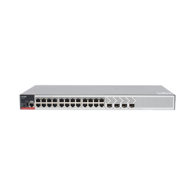 [RG-S2915-24GT4MS-P-L] Switch PoE+ Empresarial 370 Watts, Administrable L2+, 24 Puertos Gigabit y 4 Puertos Uplink SFP 2.5G