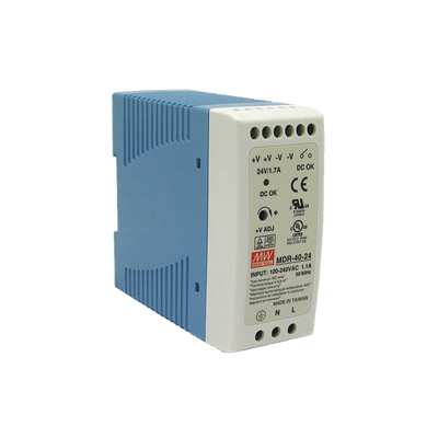 [MDR-40-24] Fuente de poder Industrial Riel Din 24Vcc, 40W