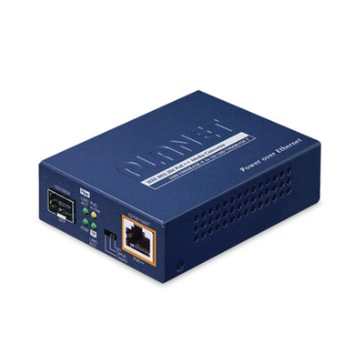 [GUP-805A-60W] Convertidor de Medios PoE, 1 Puerto RJ45 Gigabit con Salida PoE 802.3af/at/bt (Hasta 60 W)/ 1 Puerto SFP 100/1000BASE-X