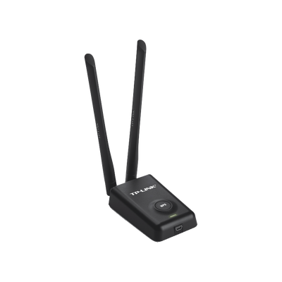 [TL-WN8200ND] Adaptador de alta potencia USB inalámbrico/ WiFi N 300 Mbps / Frecuencia de 2.4 GHz / 2 Antenas Externas de 5 dBi / Compatibilidad Windows y Linux