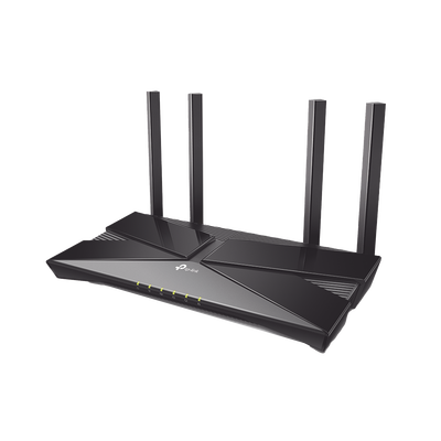 [ARCHERAX23] Router WiFi 6 doble banda AX 1800 Mbps / MU-MIMO y OFDMA / 1 Puerto WAN 10/100/1000 Mbps / 4 Puertos LAN 10/100/1000 Mbps / 4 Potentes Antenas / Compatible con EasyMESH