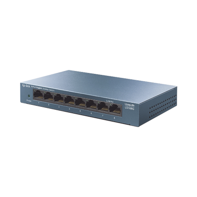[LS108G] Switch de escritorio Gigabit de 8 puertos 10/100/1000Mbps, carcasa metálica