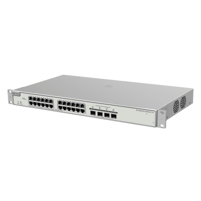[RG-NBS3200-24GT4XS-P-V2] Switch Administrable PoE Capa 2+ Plus, con 24 puertos Gigabit PoE 802.3af/at + 4 SFP+ para fibra 10Gb, gestión gratuita desde la nube, 370w