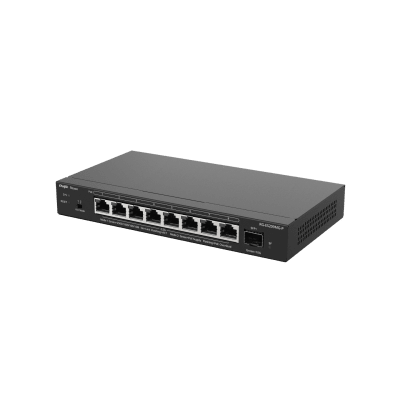 [RG-ES209MG-P] Switch Administrable Capa 2 con PoE+ Multi-Gigabit, 8 puertos 2.5Gb y 1 SFP+ 10G, hasta 130w