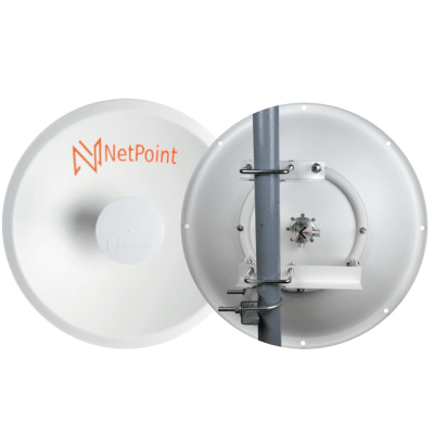 [NPPROUW] 1 Antena Direccional Dual-Polaridad Alto Rendimiento / diámetro de 39.6 cm / 4.9-7.2 GHz / Ganancia 27 dBi / SLANT de 45 ° o 90 ° / Conector N-Hembra / Montaje, jumpers y radomo incluidos.