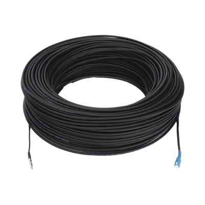 [LP-150-SCU] Rollo de Fibra Óptica Drop Redonda G657A2 Monomodo Simplex de 150 Metros (492.13 Pies) con Conectores SC/UPC-SC/UPC para Instalaciones Aéreas, Subterráneas o a la Intemperie