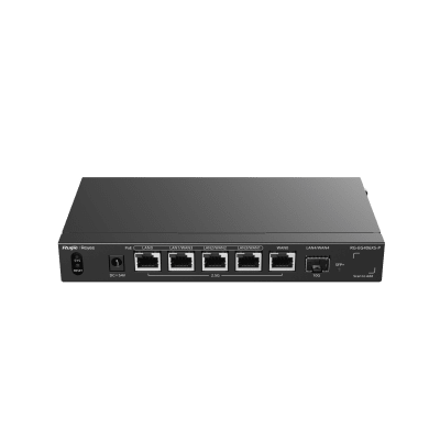 [RG-EG406XS-P] Router Balanceador con Función SD-WAN, PoE+ hasta 110 Watts, Hasta 5 Servicios de Internet y hasta 400 clientes con desempeño de 2.5 Gbps