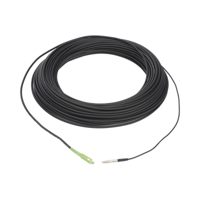 [LP-100-SCA] Rollo de Fibra Óptica Drop Redonda G657A2 Monomodo Simplex de 100 Metros (328.08 Pies) con Conectores SC/APC-SC/APC para Instalaciones Aéreas, Subterráneas o a la Intemperie