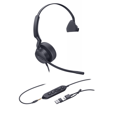 [UH42-SE-MONO-TEAMS-USB-C/A] Diadema Alámbrica UH42 SE Mono de Yealink Certificada para Microsoft Teams con USB-C/A