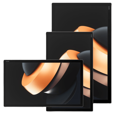 Pantalla Interactiva SUNMI FLEX 3 27/ Tercera Generación / Diseño Metálico Ultra Delgado / Pantalla Capacitiva Multi-Touch FHD / Procesador Qualcomm Octa-Core / AI Engine / NFC en Pantalla / IP54 / Bluetooth 5.2 / POE