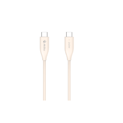 Cable de Carga USB-C a C / 1.5 Metros (4.92 Pies) / Potencia 240W / Fast-Charging / Velocidad Transferencia 480 Mbps / Tecnología GaN (Nitruro de Galio) / Material Silicona No Tóxica / Conector Aluminio Anodizado