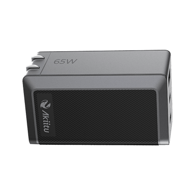 Cargador GaN III 65W / 3 Puertos USB-C y USB-A / PD 3.0 y QC 4.0 / Enchufe Plegable / Protección Integral 6 Capas / Powered by EZVIZ