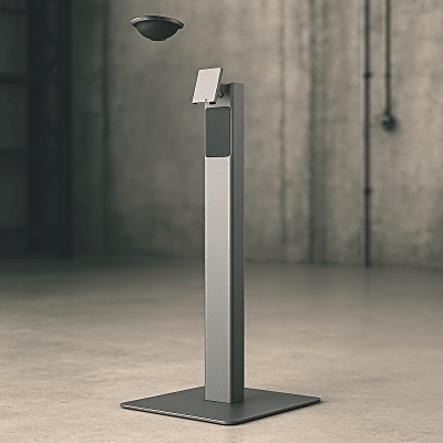 [FLEX3-LITE-FLOOR-STAND] Soporte de Piso FLEX 3 Lite / Estructura Metálica / Base de Placa Pesada / Peso Neto Stand 5.51 kg (12.1 lb) / Peso Neto Plate 15.1 kg (33.3 lb)