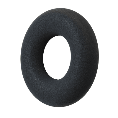 [LEATHER-EAR-CUSHION-FOR-UH34/YHS34-(1PCS)] Almohadilla de Piel Sintética de Repuesto para Diademas Yealink UH34 / YHS34 (1 Pieza)