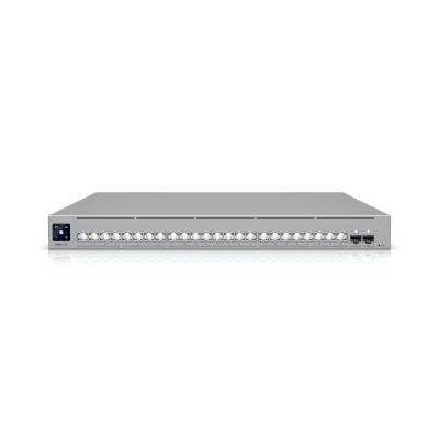 UniFi Switch USW-Pro-XG-24 / Capa 3 / 24 puertos (16 × 10 GbE, 8 × 2,5 GbE) + 2 puertos SFP28 25 G